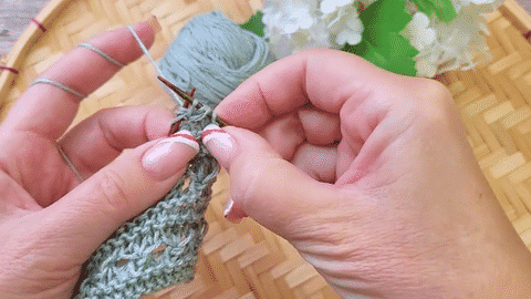 Strickanleitung HOPPY EGG - Dreiecktuch als Oster-KAL, Video Sternmuster stricken, Vorschau