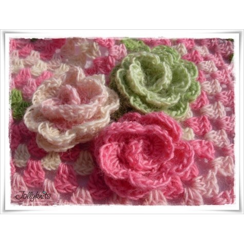 Crochet Pattern Flowers ROSIES