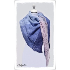 Knitting Pattern Lace Shawl FORGET ME NOT