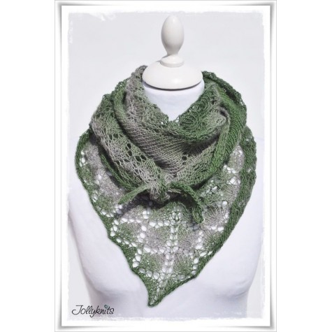 Knitting Pattern Lace Shawl IRISH MOSS