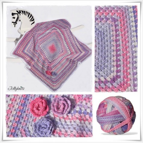 Crochet Pattern Baby blanket CLOUD 8