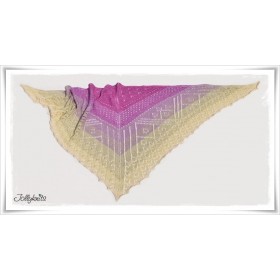 Knitting Pattern Lace Shawl TEA FLOWER