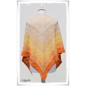 Knitting Pattern Lace Shawl ORANGE JUICE