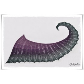 Knitting Pattern Lace Shawl DRAGONFLY