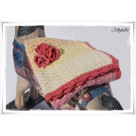 Crochet Pattern Baby Blanket WATER LILY
