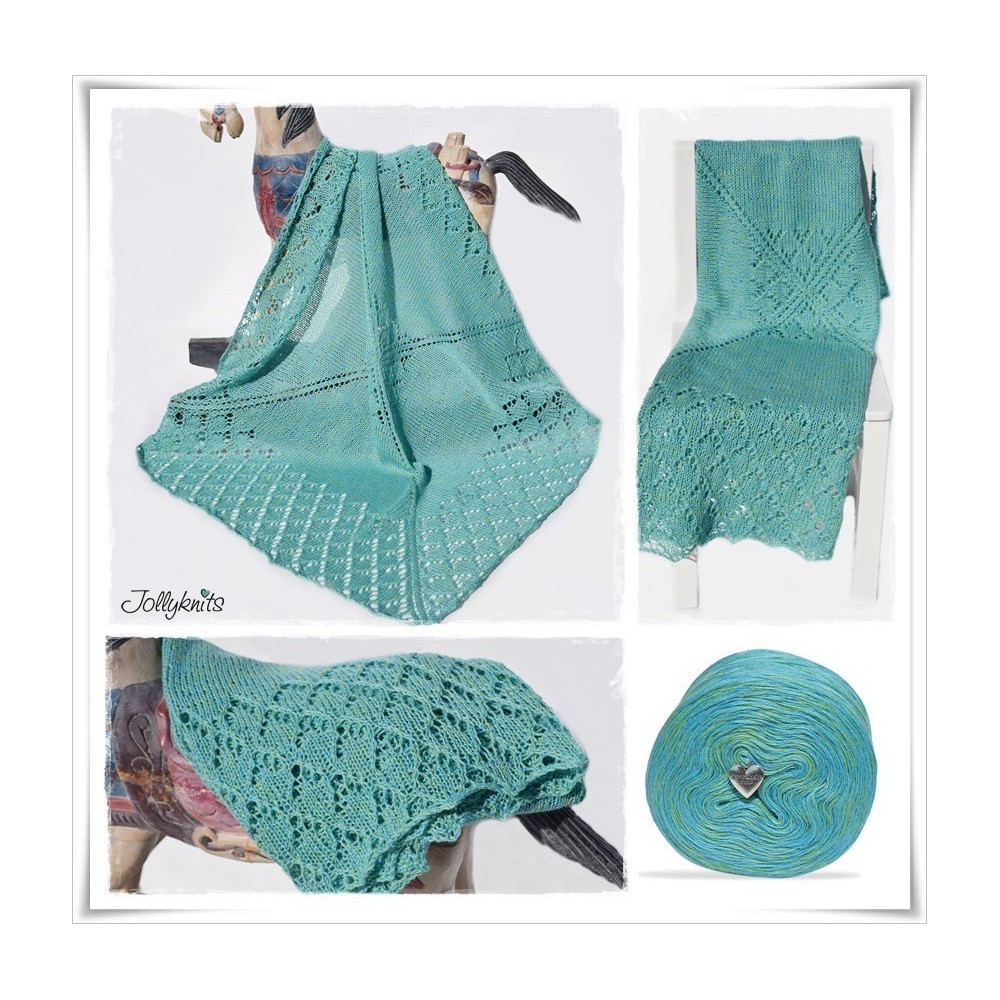 Knitting Pattern Baby Blanket ATLANTIS