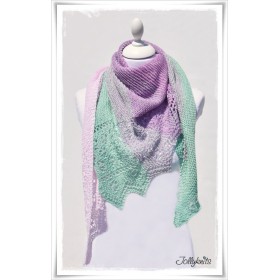 Knitting Pattern Lace Shawl SPRING BREAK