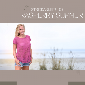 Knitting Pattern Sweater RASPERRY SUMMER