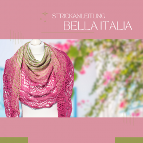 Knitting Pattern Lace Shawl BELLA ITALIA