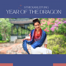 Knitting Pattern Lace Shawl YEAR OF THE DRAGON