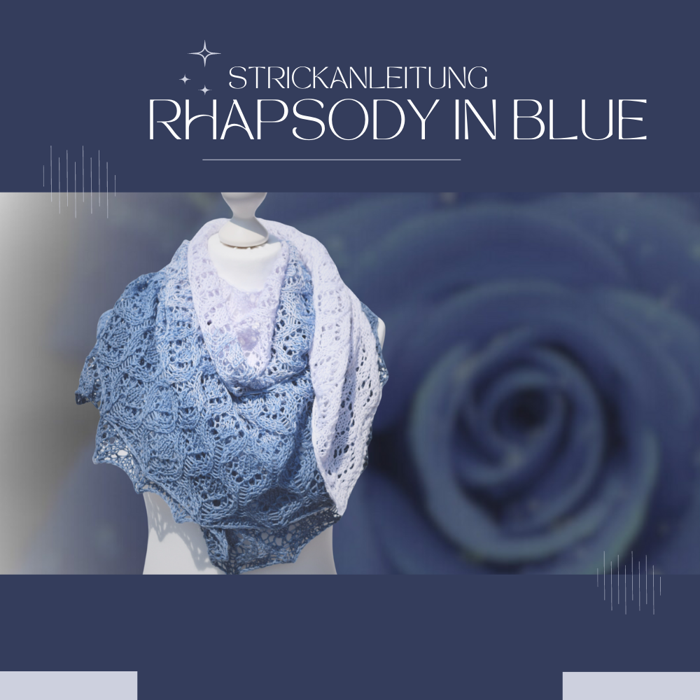 Knitting Pattern RHAPSODY IN BLUE