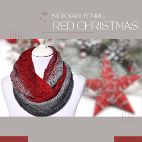 Knitting Pattern RED CHRISTMAS COWL