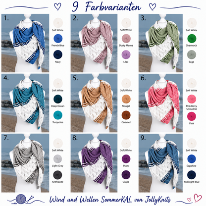 Knitting Pattern WIND + WAVES