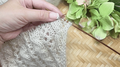 Video BRAID PATTERN + I-CORD EDGING KNITTING