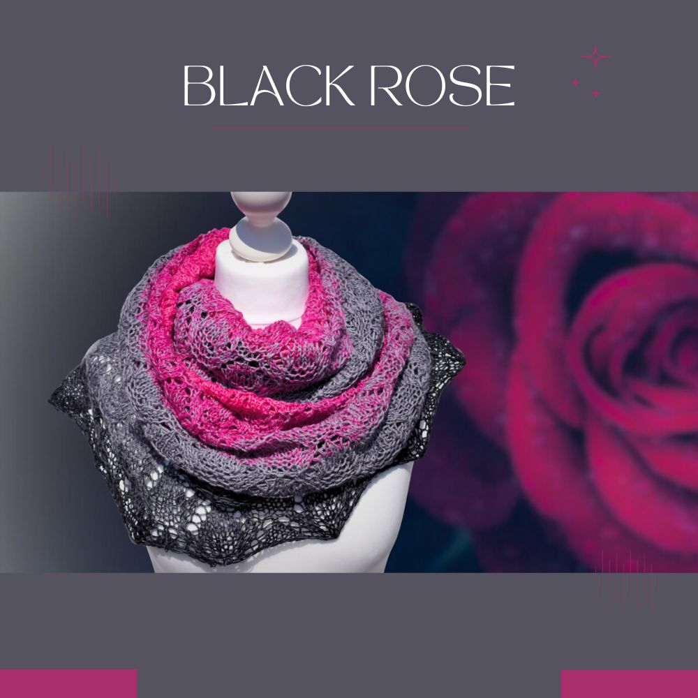 Strickanleitung BLACK ROSE