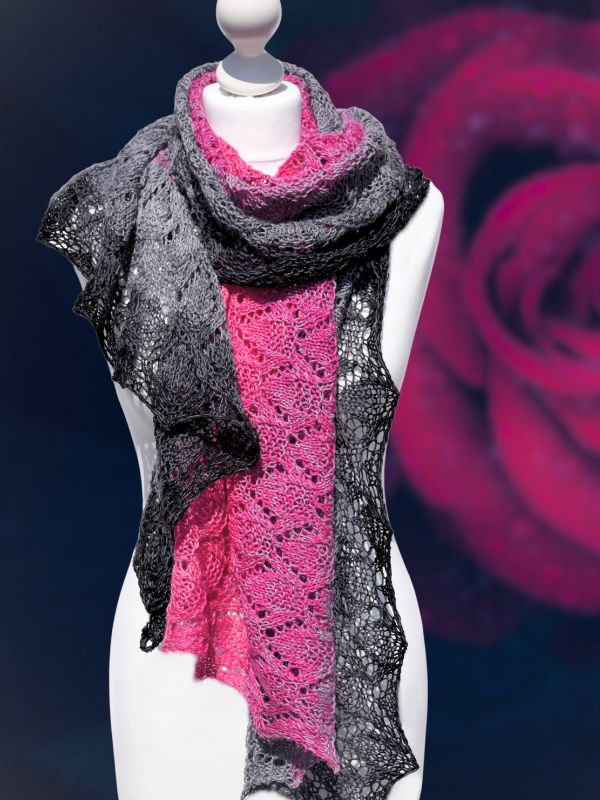 Strickanleitung BLACK ROSE