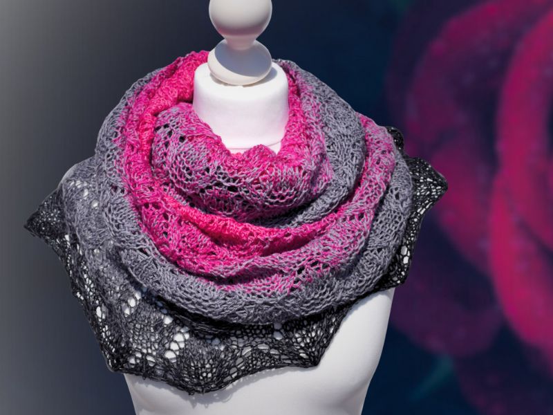 Strickanleitung BLACK ROSE