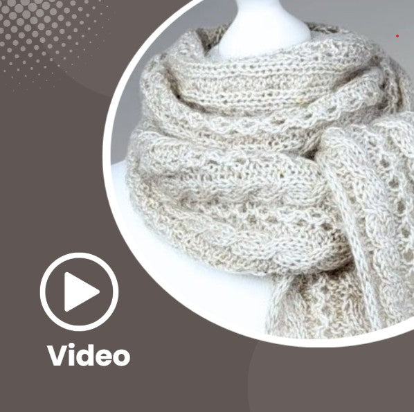 Video BRAID PATTERN + I-CORD EDGING KNITTING