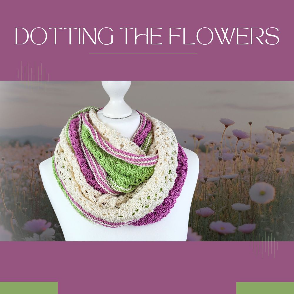 Knitting pattern DOTTING THE FLOWERS