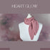 HEART GLOW Knitting Pattern – Light Spring Scarf | Jollyknits
