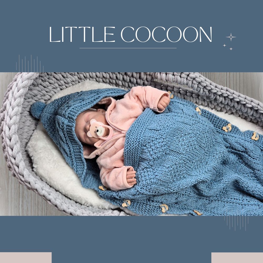 Strickanleitung LITTLE COCOON – Kuscheliger Schlupfsack für Babys | Jollyknits