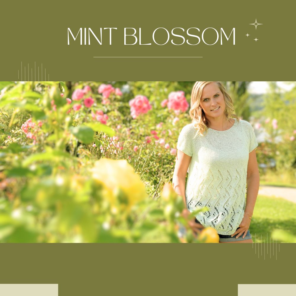 Istruzioni per il lavoro a maglia MINT BLOSSOM