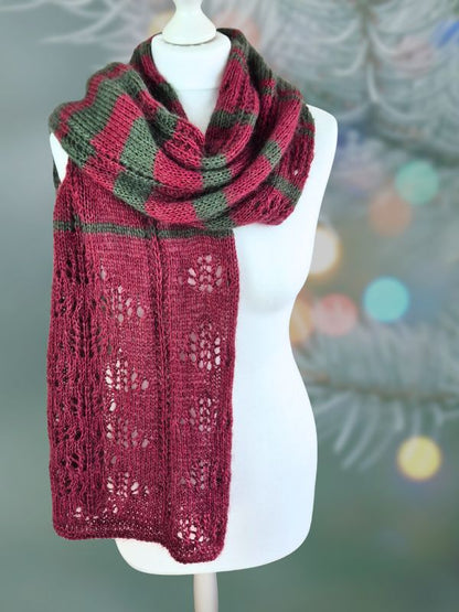 Strickanleitung MYSTERY KNITMAS KAL – Advents-Schal, Anwendungsbeispiel