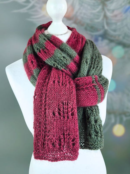 Strickanleitung MYSTERY KNITMAS KAL – Advents-Schal, Anwendungsbeispiel