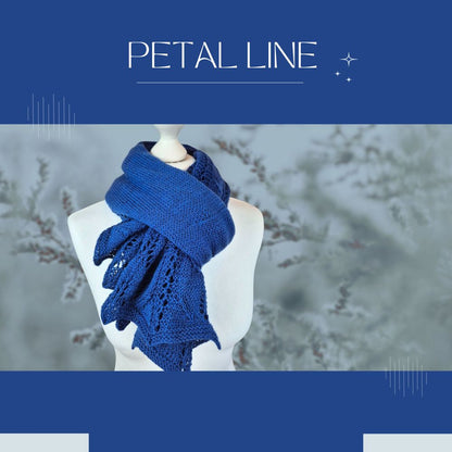 Strickanleitung PETAL LINE - Stilvoller Winterschal | Jollyknits