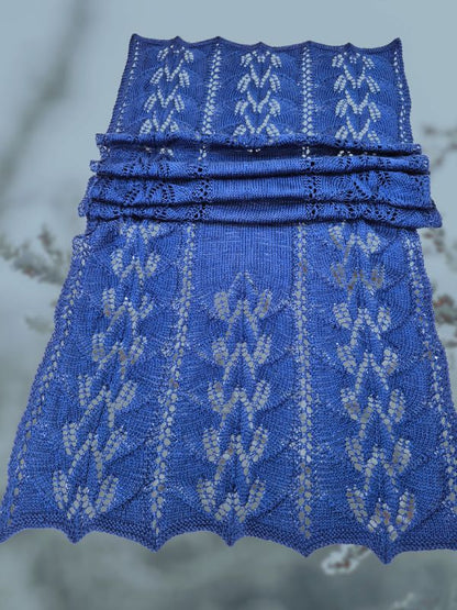 Strickanleitung PETAL LINE - Stilvoller Winterschal, Musterdetails