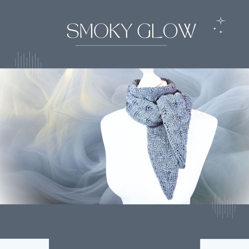 Strickanleitung SMOKY GLOW - Schal mit Schmetterlingsmuster | Jollyknits