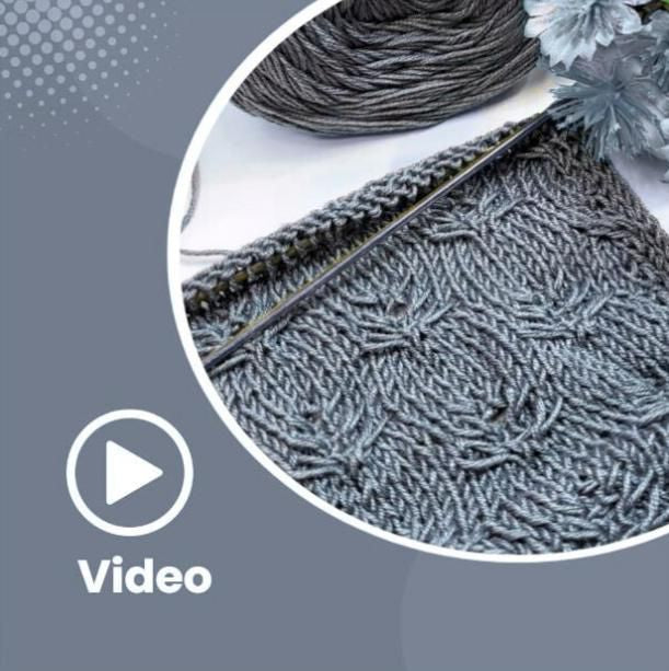 Strickanleitung SMOKY GLOW - Schal mit Schmetterlingsmuster, Video